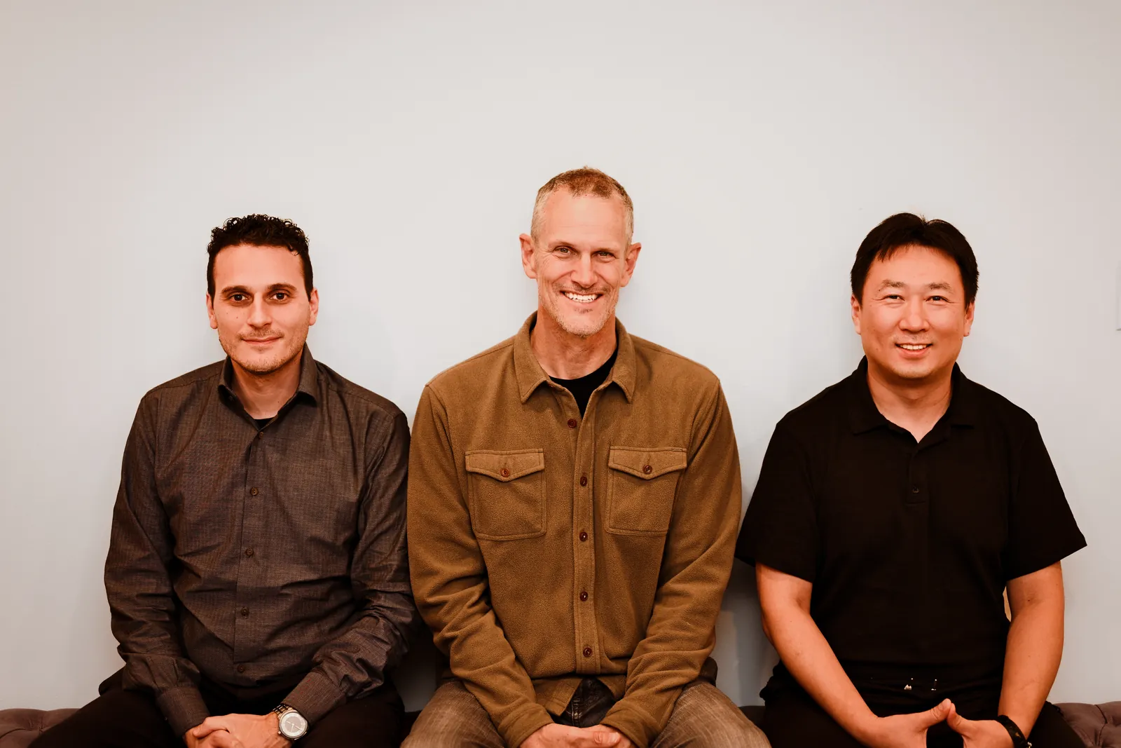 QBOID's founding team, from left: Francesco Peruch, Tony Zuccarino and Bin An